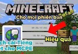 Cài đặt phiên bản Minecraft PE MOD tiếng Việt siêu dễ dàng