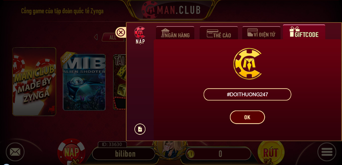 Cách nhận Gift Code Man Club thông qua sự kiện, Event - Ảnh 1